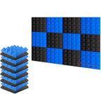 Acoustic Foam Panels Pyramid Sound Absorbing Tiles (24 Pack)