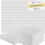 Acoustic Foam Panels Pyramid Sound Absorbing Tiles (24 Pack)