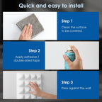 Acoustic Foam Panels Pyramid Sound Absorbing Tiles (24 Pack)