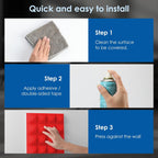 Acoustic Foam Panels Pyramid Sound Absorbing Tiles (24 Pack)