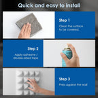 Acoustic Foam Panels Pyramid Sound Absorbing Tiles (24 Pack)
