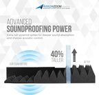 Acoustic Foam Panels Pyramid Sound Absorbing Tiles (24 Pack)