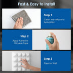 Acoustic Foam Panels Pyramid Sound Absorbing Tiles (24 Pack)