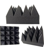 Acoustic Foam Panels Pyramid Sound Absorbing Tiles (24 Pack)
