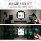 Acoustic Foam Panels Pyramid Sound Absorbing Tiles (24 Pack)