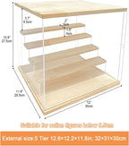 Acrylic Display Case with Light 5 Tier Box