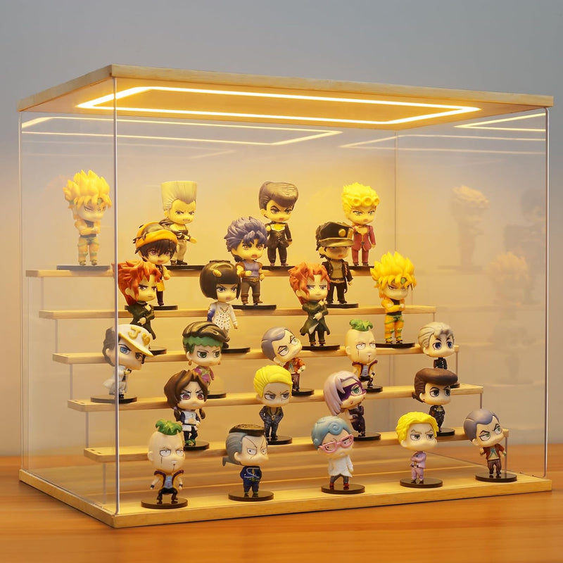 Acrylic Display Case with Light 5 Tier Box