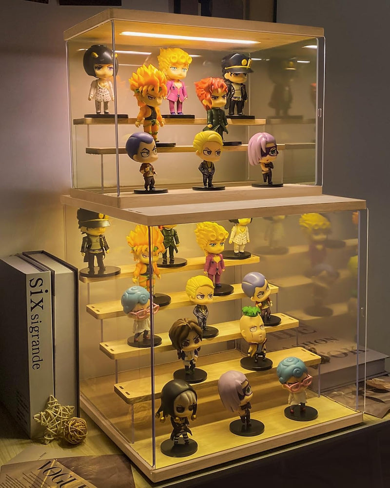 Acrylic Display Case with Light 5 Tier Box