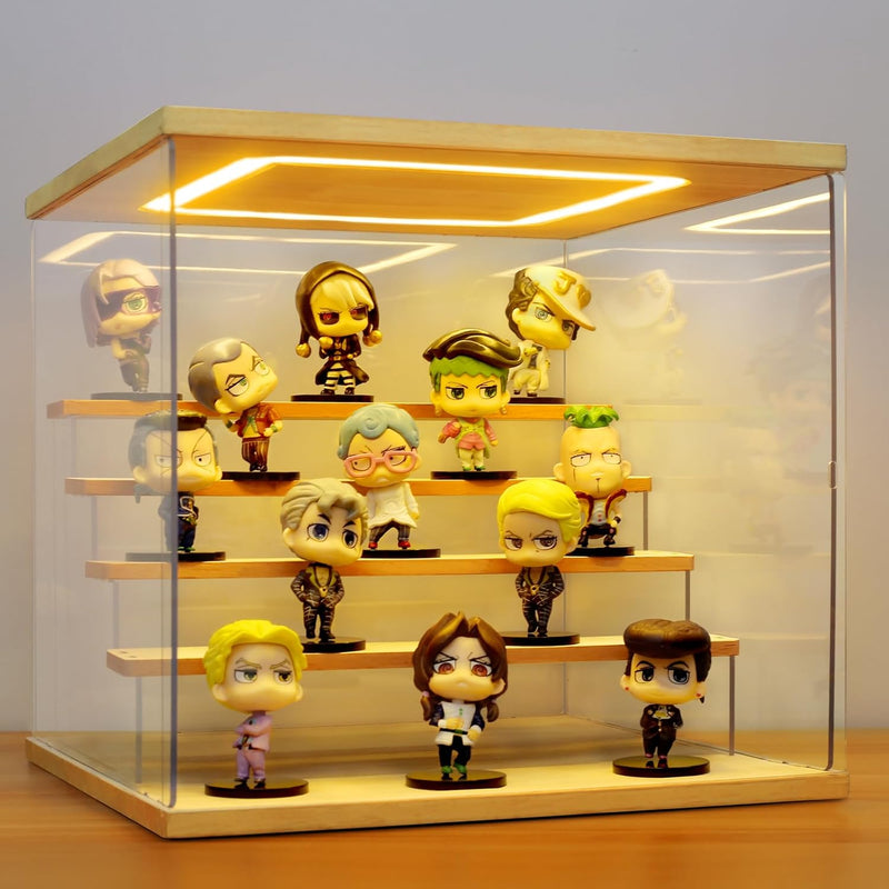 Acrylic Display Case with Light 5 Tier Box