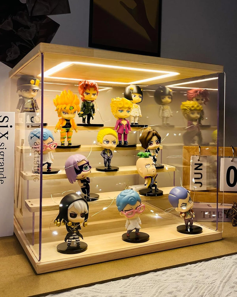 Acrylic Display Case with Light 5 Tier Box