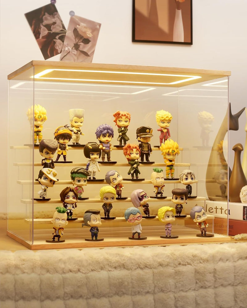 Acrylic Display Case with Light 5 Tier Box