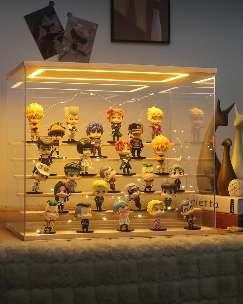 Acrylic Display Case with Light 5 Tier Box