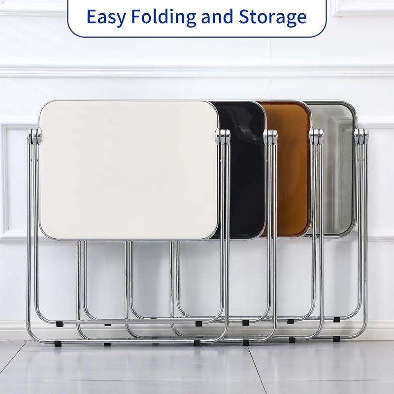 Acrylic Folding Table Space Saving Small Desk
