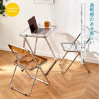 Acrylic Folding Table Space Saving Small Desk