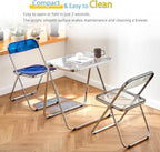 Acrylic Folding Table Space Saving Small Desk