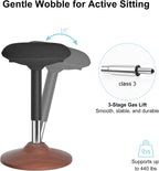Active Wobble Stool for Standing Desk Height Adjustable