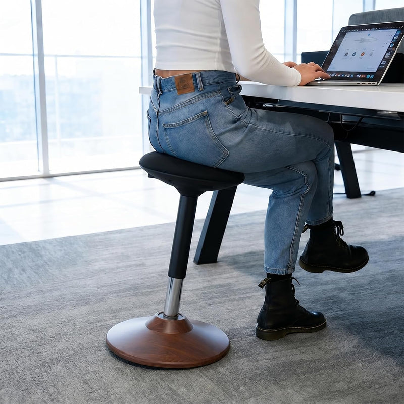 Active Wobble Stool for Standing Desk Height Adjustable