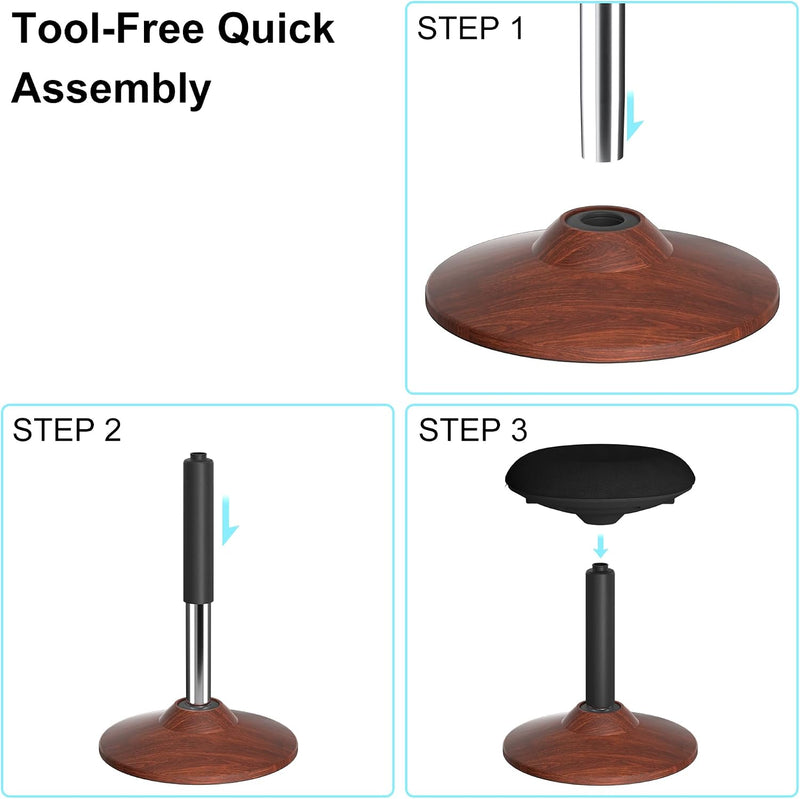 Active Wobble Stool for Standing Desk Height Adjustable
