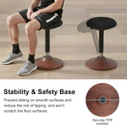 Active Wobble Stool for Standing Desk Height Adjustable