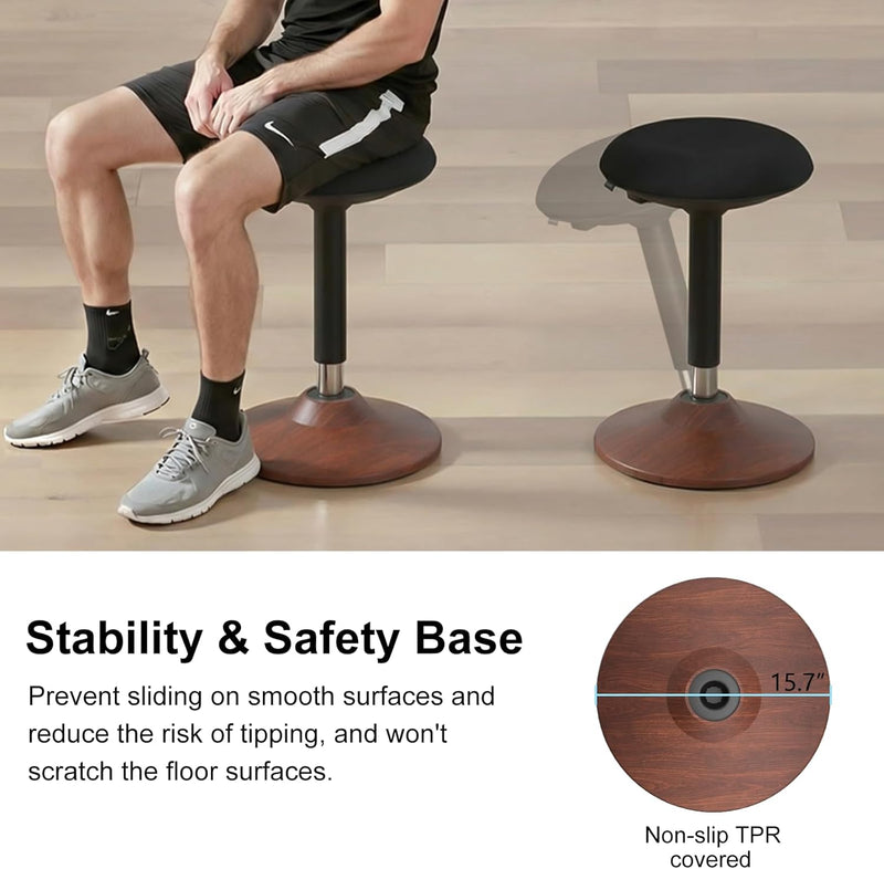 Active Wobble Stool for Standing Desk Height Adjustable