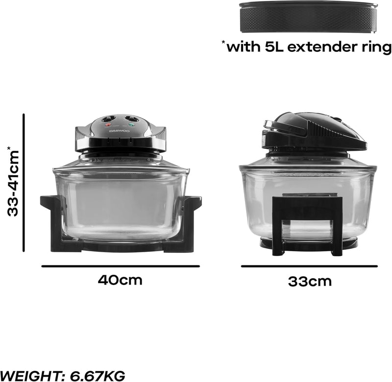 Actuate Dual Air Fryer 11L 6L 5L Drawers