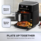 Actuate Dual Air Fryer 11L 6L 5L Drawers