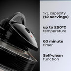 Actuate Dual Air Fryer 11L 6L 5L Drawers
