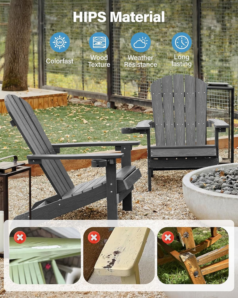 Adirondack Chair for Garden: Garden Chairs with Cup