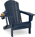 Adirondack Chairs Hdpe All-Weather Folding Chair with Cup