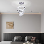Adjustable 3 Ring Crystal Pendant Chandelier Cool Hanging