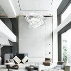 Adjustable 3 Ring Crystal Pendant Chandelier Cool Hanging