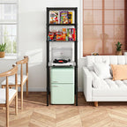 Adjustable 4-Tier Metal Storage Shelf for Mini Fridge