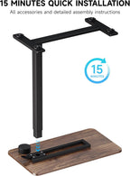 Adjustable Bedside Table with Swivel Hidden Wheels Pneumatic