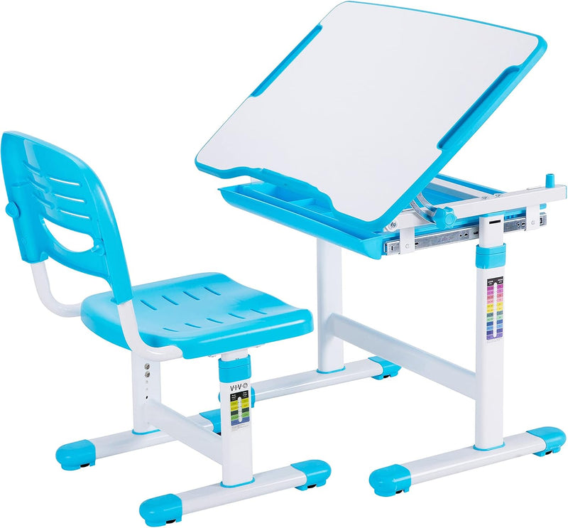 Adjustable Childrens Desk and Chair Set Kids Interactive