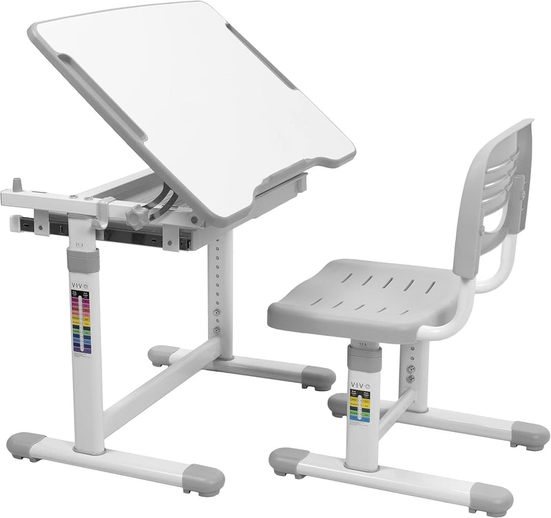 Adjustable Childrens Desk and Chair Set Kids Interactive