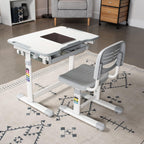 Adjustable Childrens Desk and Chair Set Kids Interactive