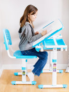 Adjustable Childrens Desk and Chair Set Kids Interactive