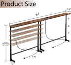 Adjustable Console Table Behind Sofa Rustic