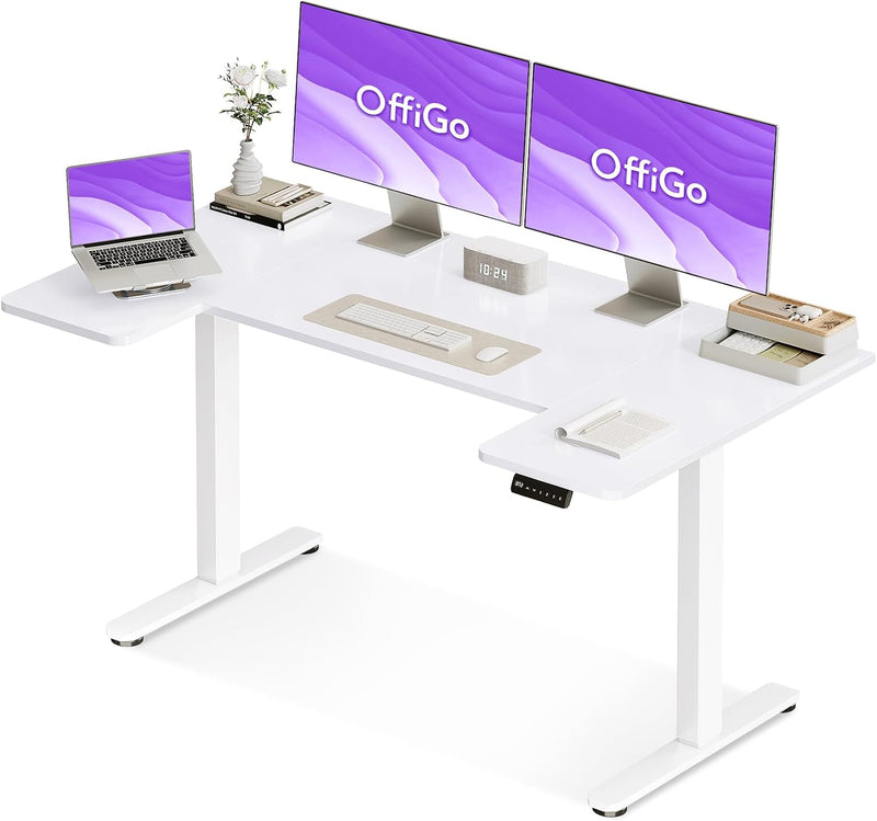 Adjustable Desk U Shaped Standing with 3 Memory