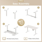 Adjustable Desk U Shaped Standing with 3 Memory