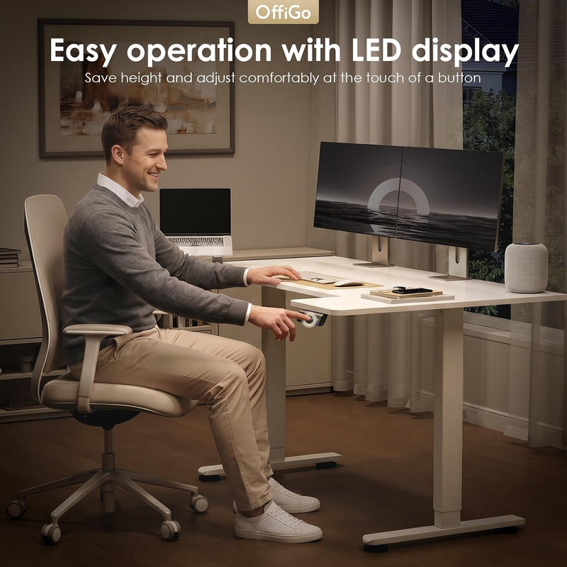Adjustable Desk U Shaped Standing with 3 Memory