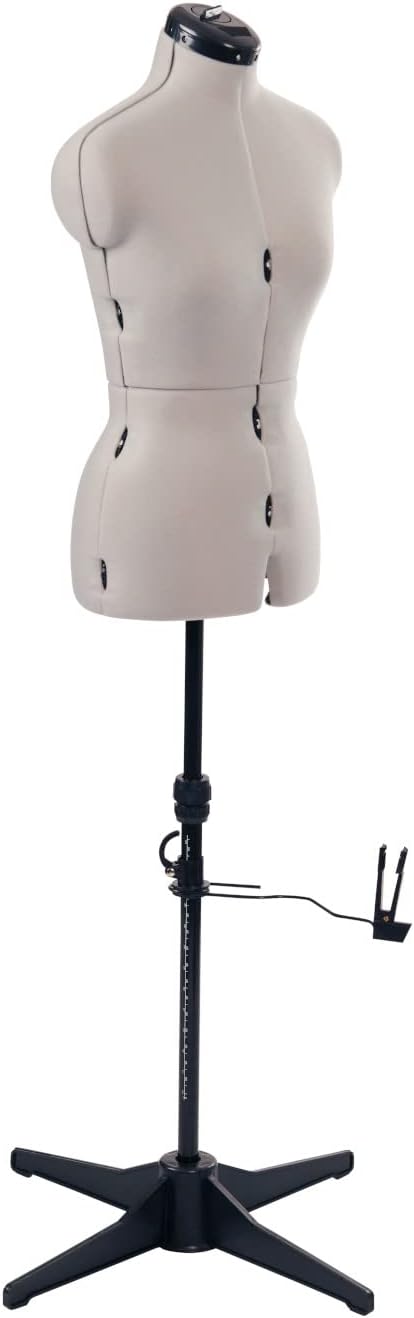 Adjustable Dressmakers Dummy in Fabric with Hem Marker