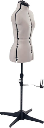 Adjustable Dressmakers Dummy in Fabric with Hem Marker