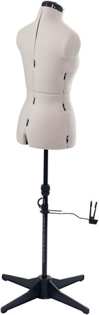 Adjustable Dressmakers Dummy in Fabric with Hem Marker
