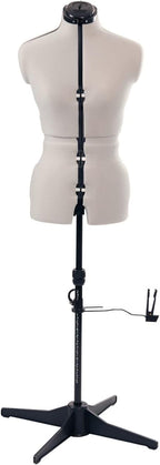 Adjustable Dressmakers Dummy in Fabric with Hem Marker