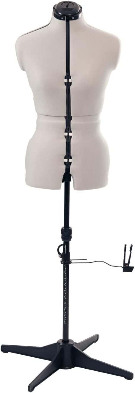 Adjustable Dressmakers Dummy in Fabric with Hem Marker