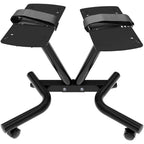 Adjustable Dumbbell Stand Fitness Dial Rack with Belt