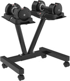 Adjustable Dumbbell Stand with Wheels 100KG