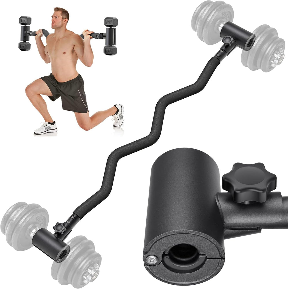 Adjustable Dumbbell to Barbell Converter Ez Curling Bar