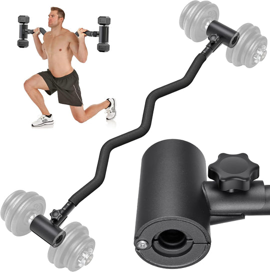 Adjustable Dumbbell to Barbell Converter Ez Curling Bar